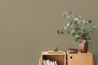 TH90205 Fibers and Threads Stretford Faux Linen Embossed Vinyl Unpasted Wallpaper Decor from Say Decor