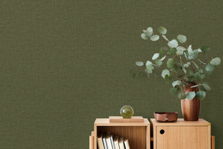 TH90216 Fibers and Threads Stretford Faux Linen Embossed Vinyl Unpasted Wallpaper Decor from Say Decor