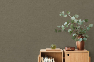 TH90238 Fibers and Threads Stretford Faux Linen Embossed Vinyl Unpasted Wallpaper Decor from Say Decor