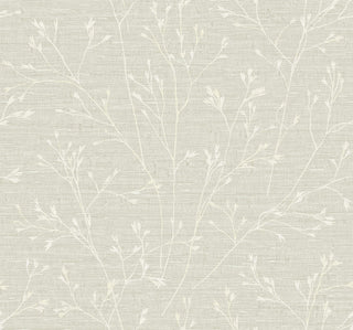 TH90300 botanical textured vinyl wallpaper from the Fibers and Threads collection by Seabrook Designs