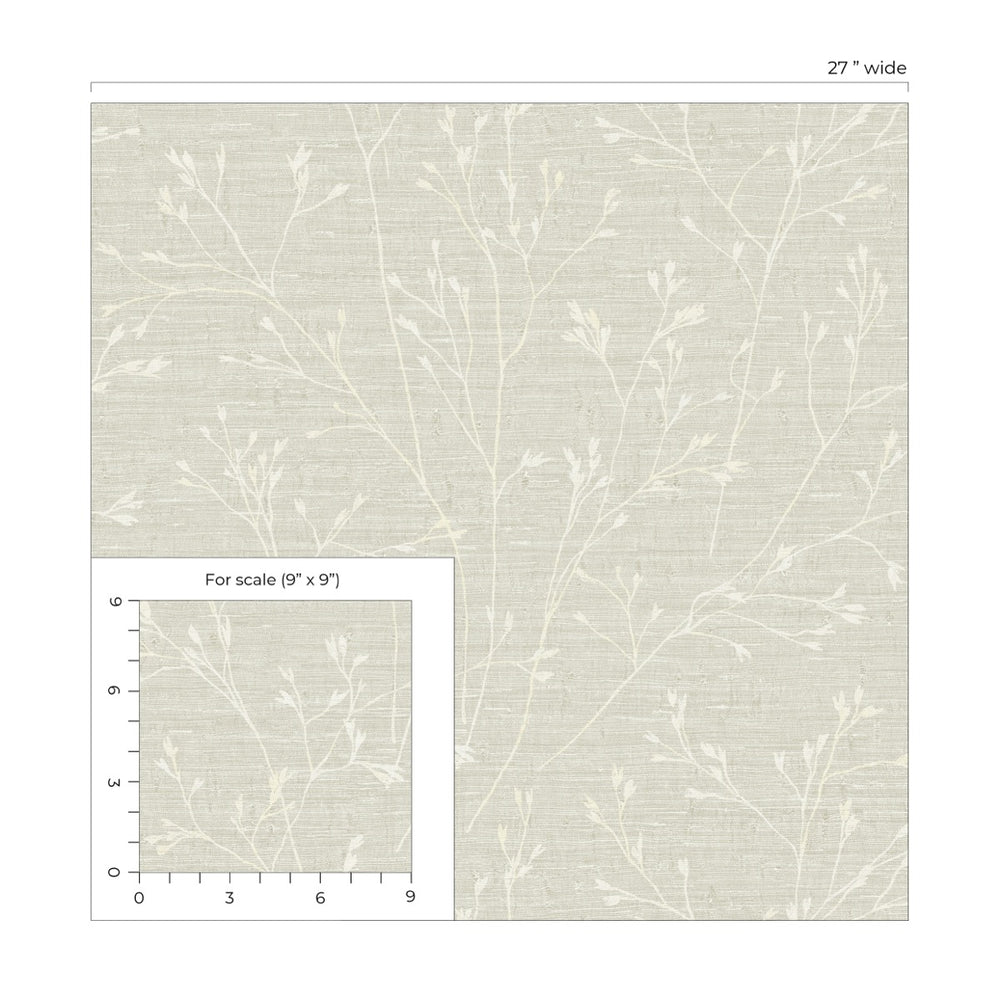 
                  
                    TH90300 botanical textured vinyl wallpaper scale from the Fibers and Threads collection by Seabrook Designs
                  
                