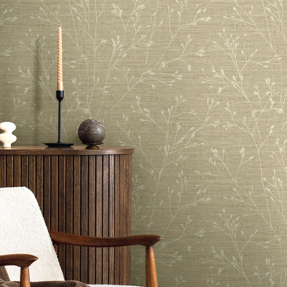 
                  
                    TH90305 botanical textured vinyl wallpaper living room from the Fibers and Threads collection by Seabrook Designs
                  
                