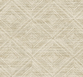 TH91606 Fibers and Threads Leigh Diamond Geometric Nonwoven Unpasted Wallpaper from Say Decor