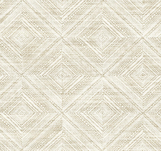 TH91607 Fibers and Threads Leigh Diamond Geometric Nonwoven Unpasted Wallpaper from Say Decor