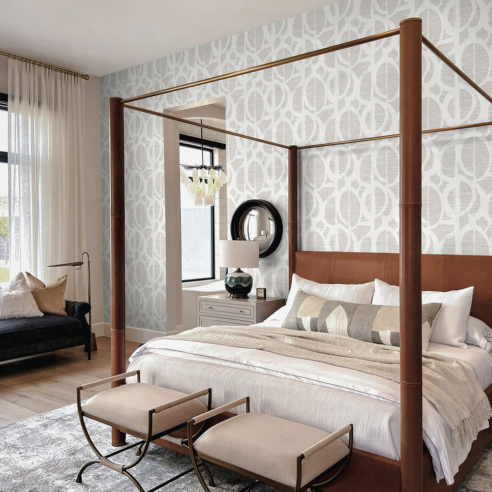 
                  
                    TH91700 abstract wallpaper bedroom from the Fibers & Threads collection by Seabrook Designs
                  
                