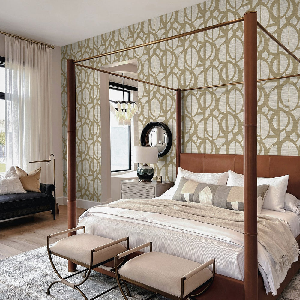
                  
                    TH91705 abstract wallpaper bedroom from the Fibers & Threads collection by Seabrook Designs
                  
                