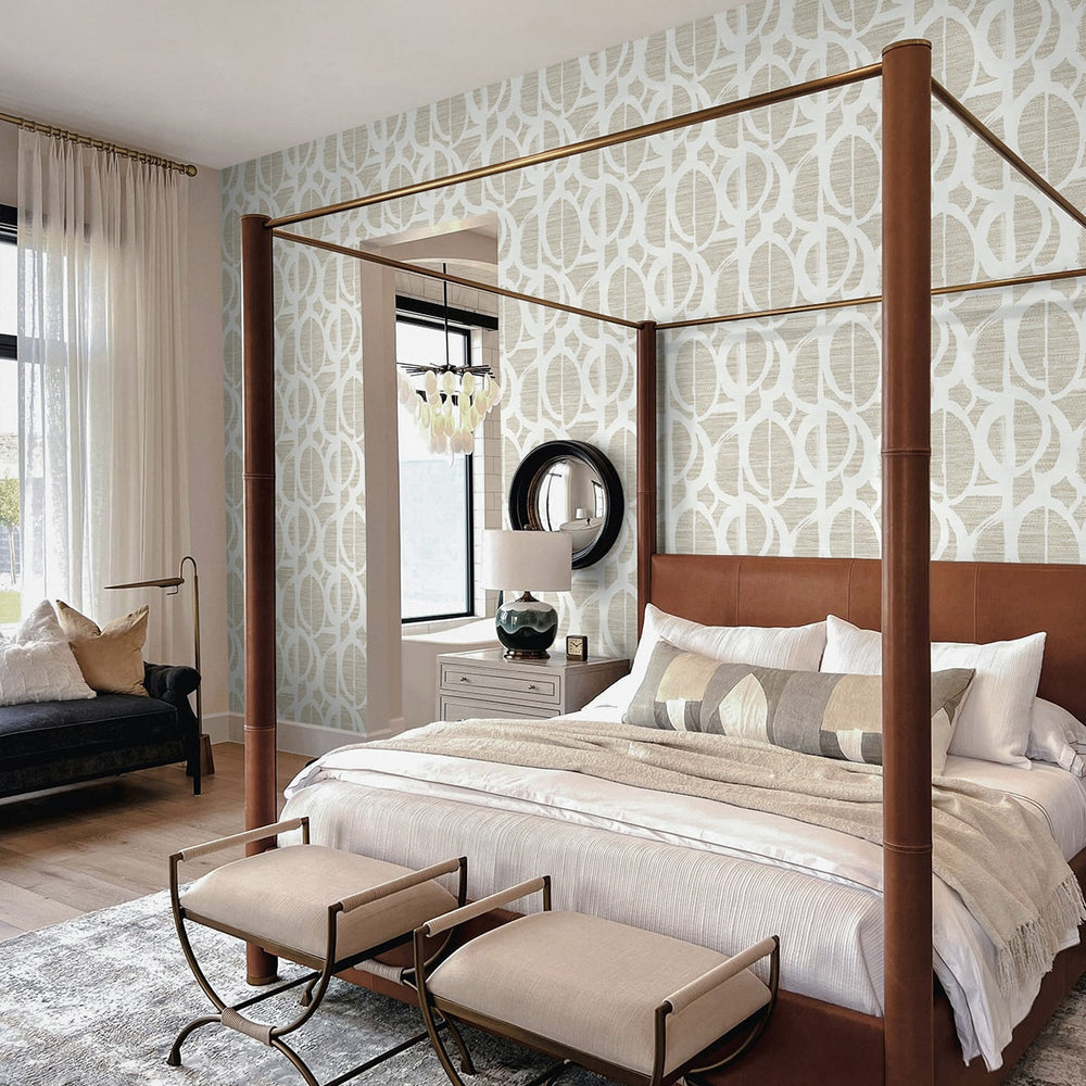 
                  
                    TH91707 abstract wallpaper bedroom from the Fibers & Threads collection by Seabrook Designs
                  
                