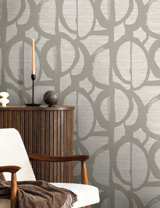 TH91708 abstract wallpaper decor from the Fibers & Threads collection by Seabrook Designs