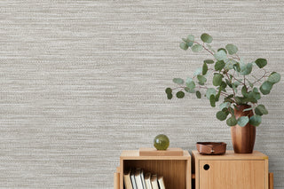 TH91800 faux weave unpasted wallpaper decor from the Fibers and Threads collection by Seabrook Designs