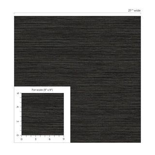 TH92100 faux grasscloth textured vinyl wallpaper scale from the Fibers and Threads collection by Seabrook Designs
