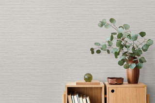 TH92105 faux grasscloth textured vinyl wallpaper decor from the Fibers and Threads collection by Seabrook Designs