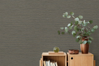 TH92106 faux grasscloth textured vinyl wallpaper decor from the Fibers and Threads collection by Seabrook Designs