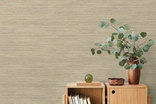 TH92115 faux grasscloth textured vinyl wallpaper decor from the Fibers and Threads collection by Seabrook Designs