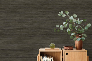 TH92116 faux grasscloth textured vinyl wallpaper decor from the Fibers and Threads collection by Seabrook Designs