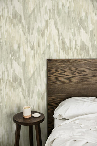 TH92404 watercolor stringcloth wallpaper bedroom from the Fibers and Threads collection by Seabrook Designs