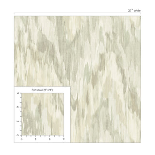 TH92404 watercolor stringcloth wallpaper scale from the Fibers and Threads collection by Seabrook Designs