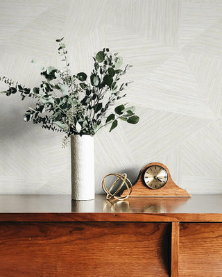 TH92508 geometric textured wallpaper decor unpasted vinyl from the Fiber and Threads collection by Seabrook Designs