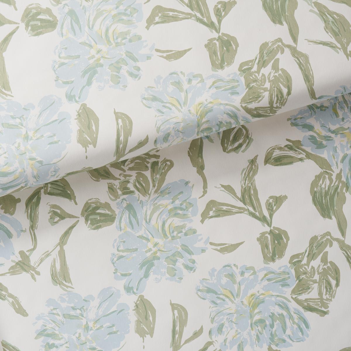 TL800020 Schumacher Peony Floral Unpasted Wallpaper Roll at Say Decor