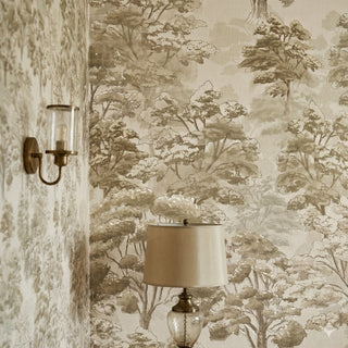 Leland Forest Peel and Stick Wallpaper Decor in shade Neutral at Say Decor