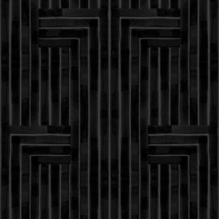 Mitchell Black Chiseled Geometric Wallpaper in shade Midnight at Say Decor