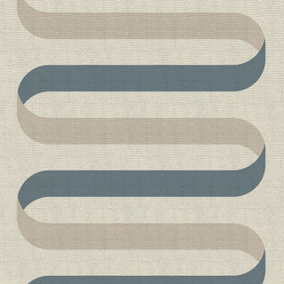 Mitchell Black Folding Ribbon Wallpaper in shade Cotton Slate at Say Decor