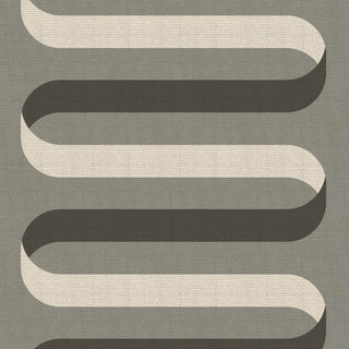 Mitchell Black Folding Ribbon Wallpaper in shade Umber at Say Decor