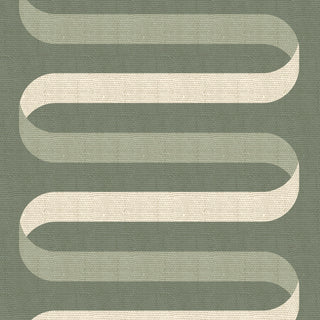 Mitchell Black Folding Ribbon Wallpaper in shade Thyme at Say Decor