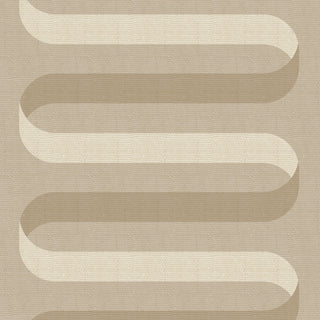 Mitchell Black Folding Ribbon Wallpaper in shade Wheat at Say Decor