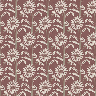 Mitchell Black Woodland Bloom Floral Wallpaper in shade Burgundy at Say Decor