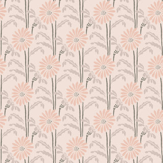 Mitchell Black Woodland Bloom Floral Wallpaper in shade Apricot at Say Decor