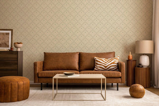 Mitchell Black Shape of Color Moroccan Peacock Geometric Wallpaper