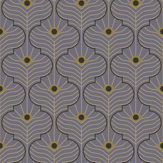 Mitchell Black Shape of Color Moroccan Peacock Geometric Wallpaper