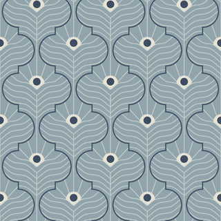 Mitchell Black Shape of Color Moroccan Peacock Geometric Wallpaper