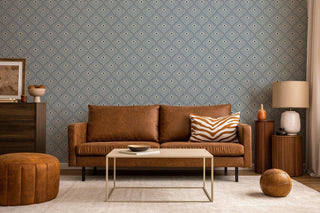 Mitchell Black Shape of Color Moroccan Peacock Geometric Wallpaper
