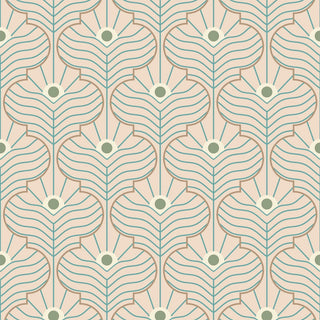 Mitchell Black Shape of Color Moroccan Peacock Geometric Wallpaper
