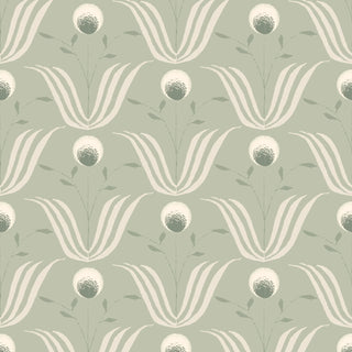 Mitchell Black Lady Charlotte Spring Bloom Floral Wallpaper in shade Seafoam at Say Decor