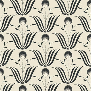 Mitchell Black Lady Charlotte Spring Bloom Floral Wallpaper in shade Shell at Say Decor