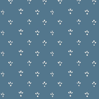 Mitchell Black Lady Charlotte Fleur Spot Wallpaper in shade Blue Salt at Say Decor