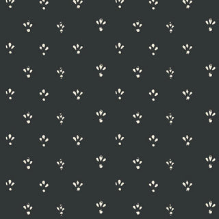 Mitchell Black Lady Charlotte Fleur Spot Wallpaper in shade Black at Say Decor