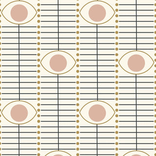 Mitchell Black Chroma Osidan Geometric Wallpaper in shade Blush at Say Decor