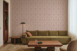 Mitchell Black Wild Meadow Floral Wallpaper Living Room in shade Blush at Say Decor