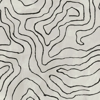 Mitchell Black Paper Abstraction Elevation Wallpaper in shade White Stone at Say Decor