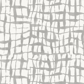Mitchell Black Paper Abstraction Net Wallpaper in shade Gray at Say Decor