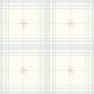 Mitchell Black Heritage Plaid Mariners Grid Wallpaper in shade Bluebird at Say Decor