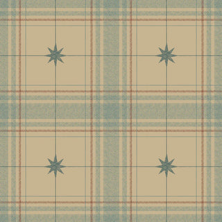 Mitchell Black Heritage Plaid Mariners Grid Wallpaper in shade Golden Ochre at Say Decor