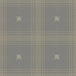 Mitchell Black Heritage Plaid Mariners Grid Wallpaper in shade Newsprint at Say Decor
