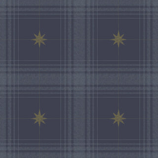 Mitchell Black Heritage Plaid Mariners Grid Wallpaper in shade Navy at Say Decor