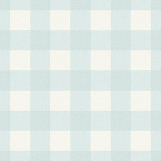 Mitchell Black Heritage Plaid Washed Gingham Wallpaper in shade Bluebird at Say Decor