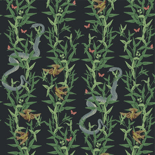 Mitchell Black Stalking Vine Botanical Wallpaper in shade Emerald at Say Decor