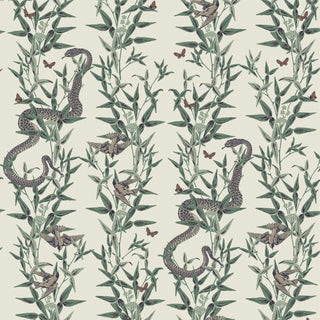 Mitchell Black Stalking Vine Botanical Wallpaper in shade Ivory at Say Decor